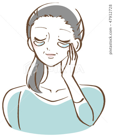 Middle-aged women who pack eyes Middle-aged women who pack eyes 47912728