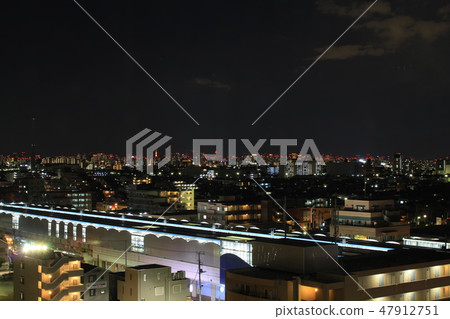 Night view of Myoko Station 47912751