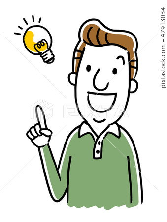 Middle-aged man: idea, inspiration - Stock Illustration [47913034] - PIXTA