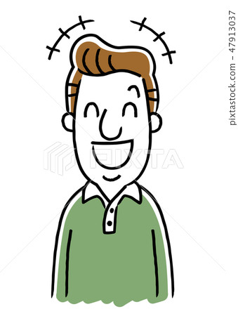 Middle-aged Man: Laugh 47913037