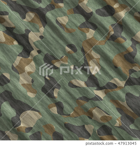 Camouflage pattern background seamless illustration. Classic clothing style masking camo repeat 47913045