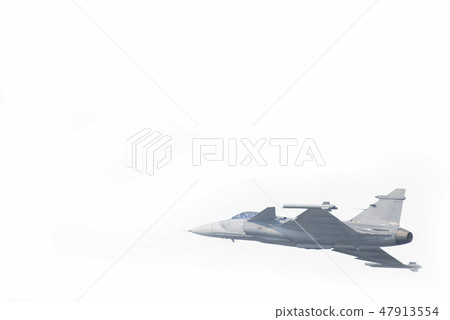 The Gripen plane above the horizon 47913554