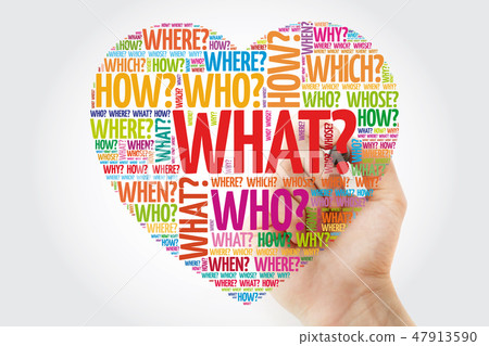 Heart word cloud, concept with marker 47913590