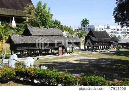 Sample of Negeri Sembilan Malay traditional house. 47913906