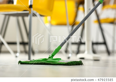 Green plastic mop Green plastic mop 47915585