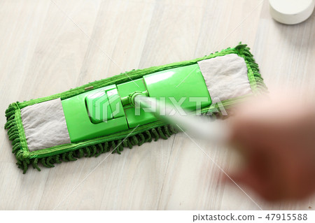Green plastic mop Green plastic mop 47915588