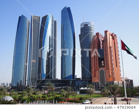The building group of Abu Dhabi Etihad Towers The building group of Abu Dhabi Etihad Towers 47919084