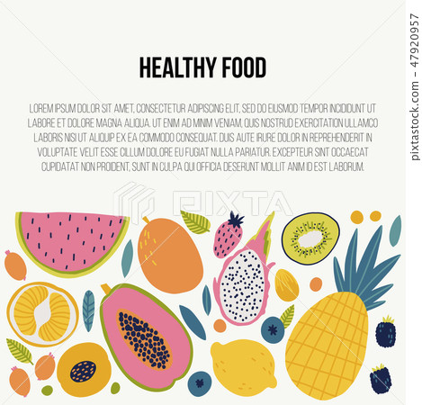Vector food set for your design.  47920957