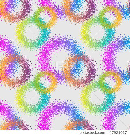 seamless pattern neon abstract geometric of circles 47921017
