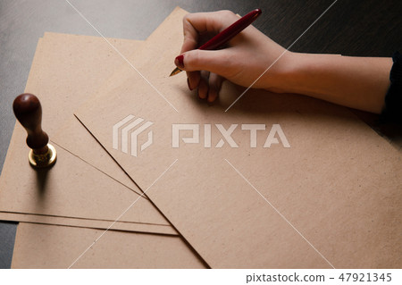 Notary's public pen and stamp on testament and last will. Notary public Notary's public pen and stamp on testament and last will. Notary public 47921345