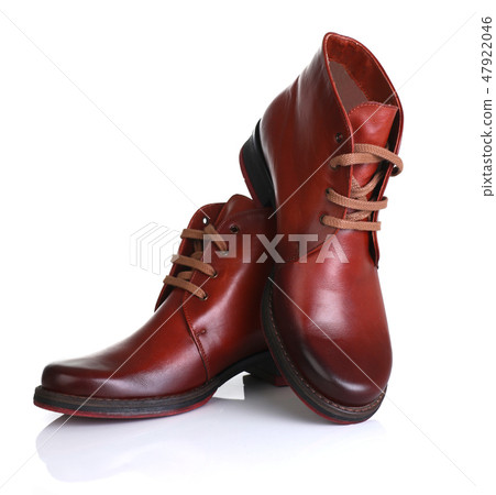 Orange red leather shoes men women 47922046