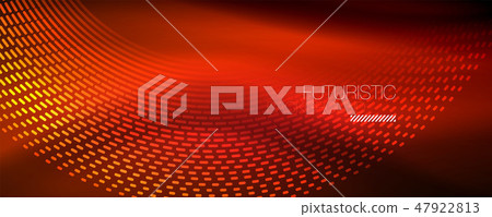 Glowing light particles in dark neon space, magic glow shiny abstract background Glowing light particles in dark neon space, magic glow shiny abstract background 47922813