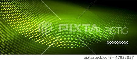 Digital flowing wave particles abstract background, vector smoke effect design Digital flowing wave particles abstract background, vector smoke effect design 47922837