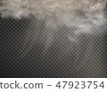 set of vector clouds and smoke on transparent 47923754