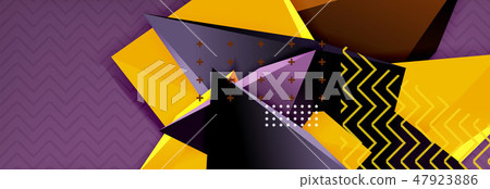 Abstract background, colorful minimal abstract triangle composition Abstract background, colorful minimal abstract triangle composition 47923886