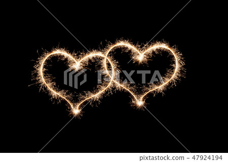 Two hearts a love symbol . Two hearts a love symbol . 47924194