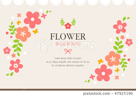 Floral frame background Floral frame background 47925190