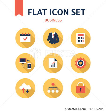 Simple Flat Icon Set Simple Flat Icon Set 47925204