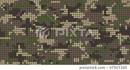 Dot camouflage pattern - seamless 47925388