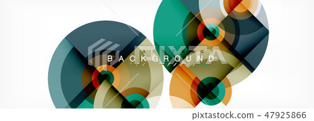 Modern circle background 47925866
