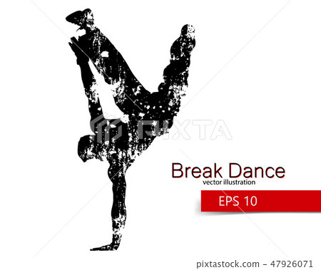 Silhouette of a break dancer Silhouette of a break dancer 47926071