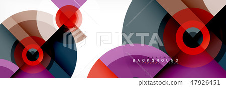 Geometric circle abstract background, creative geometric wallpaper. 47926451