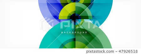 Geometric circle abstract background, creative geometric wallpaper. 47926518