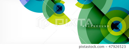 Geometric circle abstract background, creative geometric wallpaper. 47926523