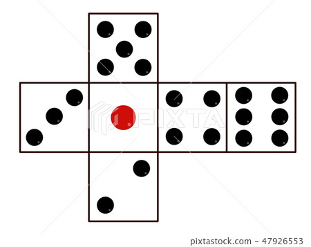Development of dice - Stock Illustration [47926553] - PIXTA