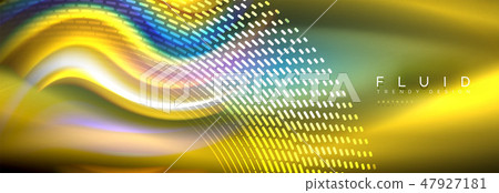 Fluid colors mixing glowing neon wave background, holographic texture Fluid colors mixing glowing neon wave background, holographic texture 47927181