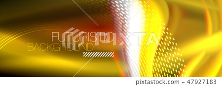 Fluid colors mixing glowing neon wave background, holographic texture Fluid colors mixing glowing neon wave background, holographic texture 47927183