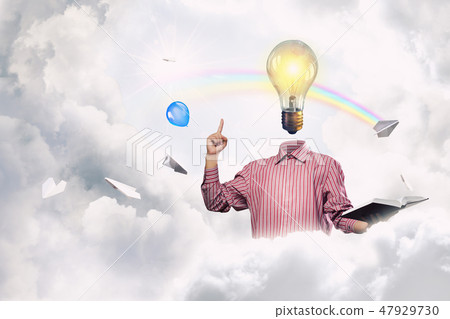 Portrait of headless guy Portrait of headless guy 47929730