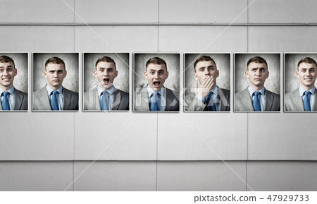 Portrait of headless businessman 47929733