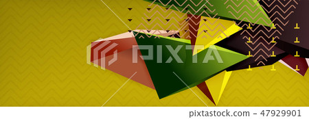 3d triangular shapes geometric background. Origami style pattern with triange shapes for decorative 3d triangular shapes geometric background. Origami style pattern with triange shapes for decorative 47929901