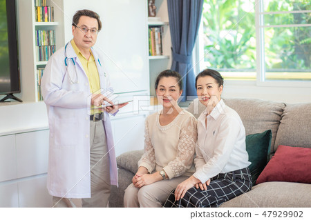 Healthcare concept of doctor talking with aged Healthcare concept of doctor talking with aged 47929902