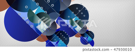 Circles and semicircles abstract background, circle design business template Circles and semicircles abstract background, circle design business template 47930010