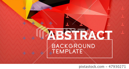 Low poly design 3d triangular shape background, mosaic abstract design template Low poly design 3d triangular shape background, mosaic abstract design template 47930271