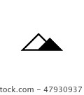 Mountain icon Vector illustration, EPS10. 47930937