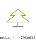 Tree icon  Vector illustration, EPS10. 47930938