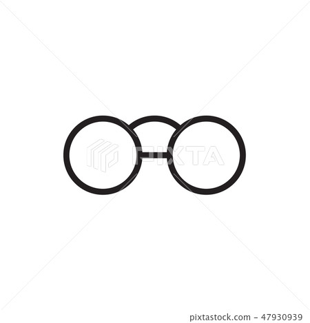 Eye glasses minimal style Icon vector Eps10 47930939