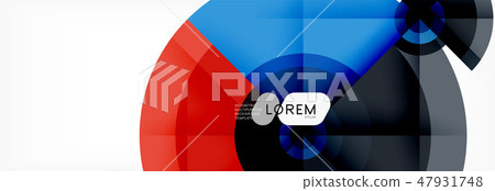 Minimal geometric circles and triangles abstract background, techno modern design, poster template Minimal geometric circles and triangles abstract background, techno modern design, poster template 47931748