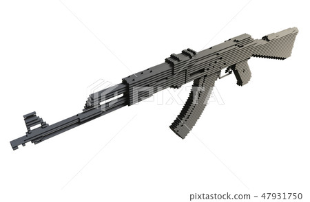 3d printed machine gun isolated 3d printed machine gun isolated 47931750