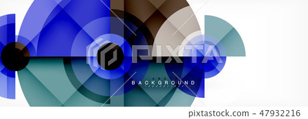 Round circles and triangles abstract background Round circles and triangles abstract background 47932216