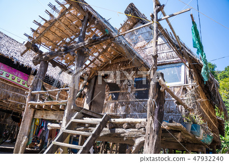 Moken village at Surin island Moken village at Surin island 47932240