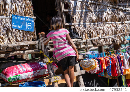 Moken village at Surin island Moken village at Surin island 47932241