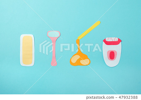 a set of origami paper craft means of hair removal 47932388