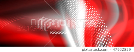Fluid colors mixing glowing neon wave background, holographic texture 47932839