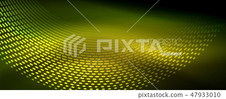 Digital flowing wave particles abstract background, vector smoke effect design Digital flowing wave particles abstract background, vector smoke effect design 47933010