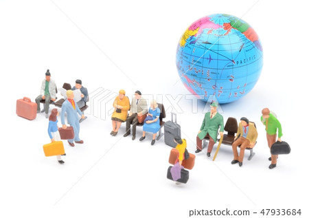 Bench and the globe Bench and the globe 47933684