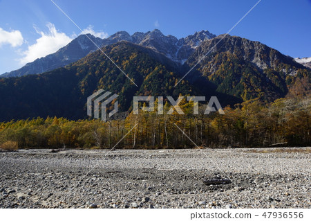 Mt. Akuma at autumn leaves time Mt. Akuma at autumn leaves time 47936556